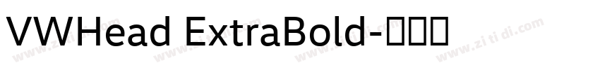 VWHead ExtraBold字体转换